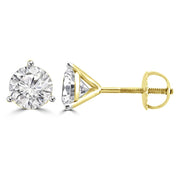 1 Carat Solitaire Earrings Design Fiona Diamonds