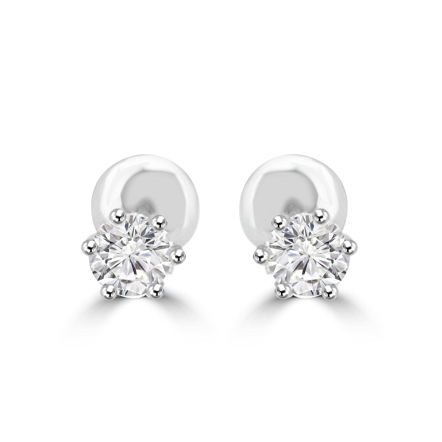 40 Pointer Solitaire Earrings Design Fiona Diamonds