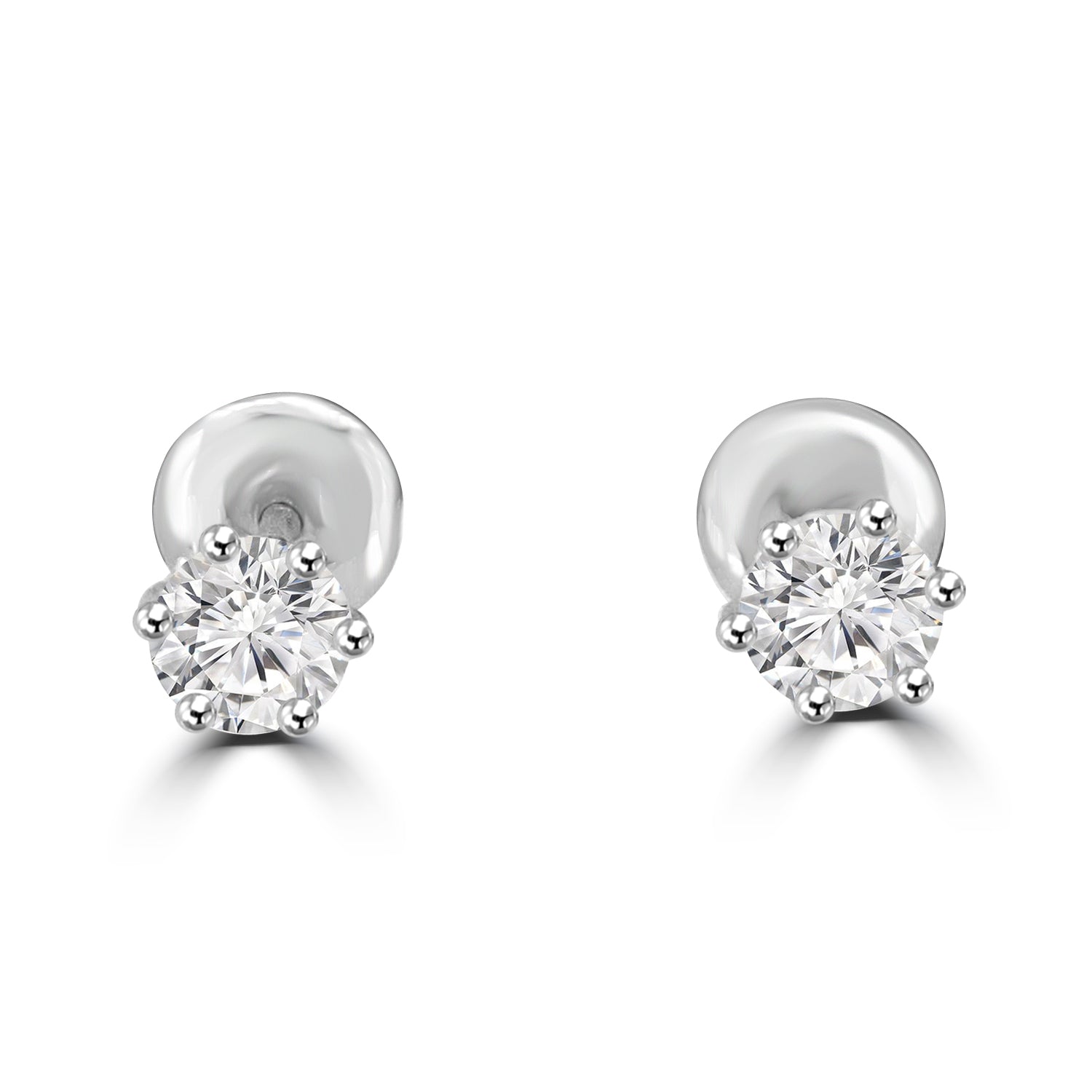 40 Pointer Solitaire Earrings Design Fiona Diamonds