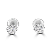 40 Pointer Solitaire Earrings Design Fiona Diamonds