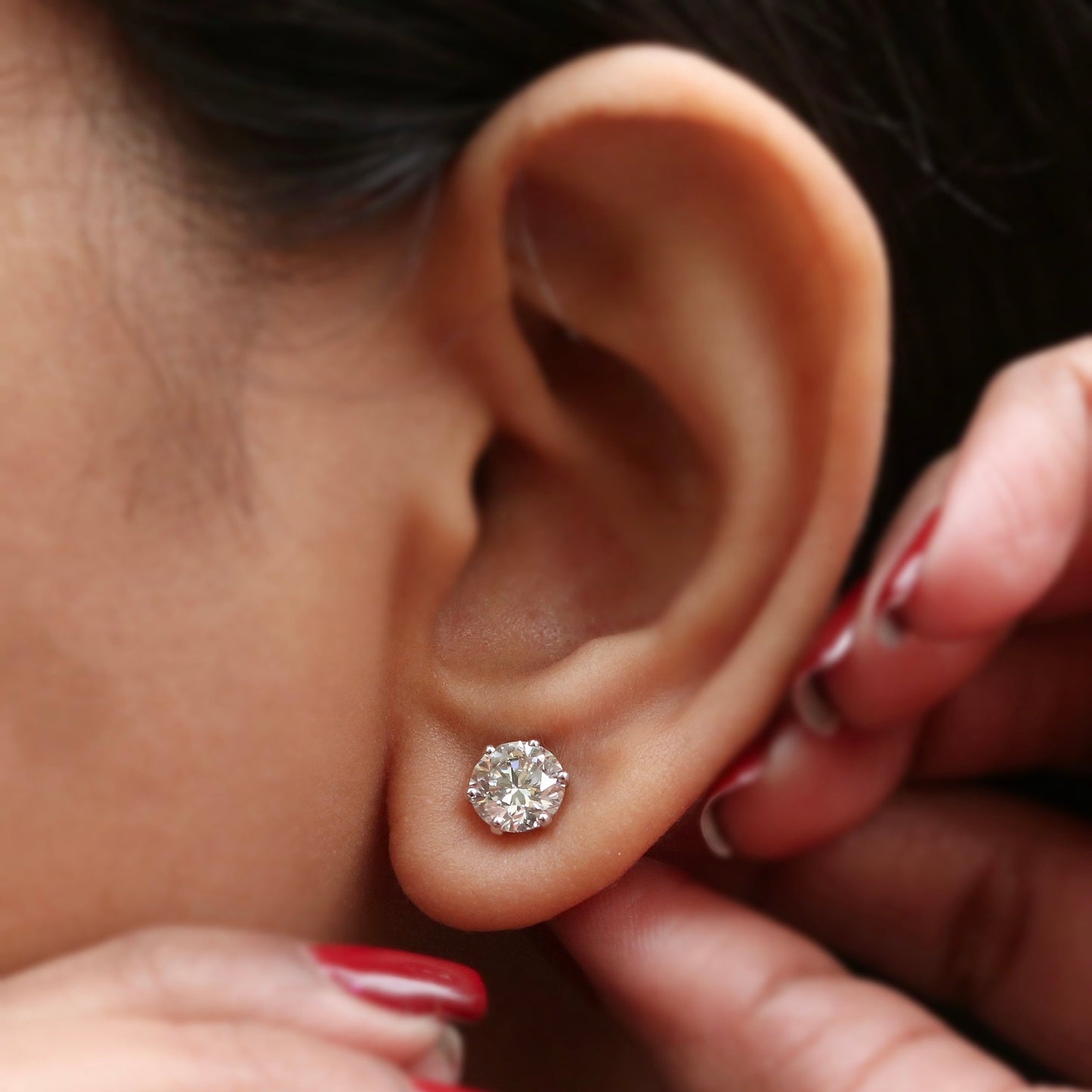 Gladiolus Lab Grown Diamond Earring - Fiona Diamonds - Fiona Diamonds