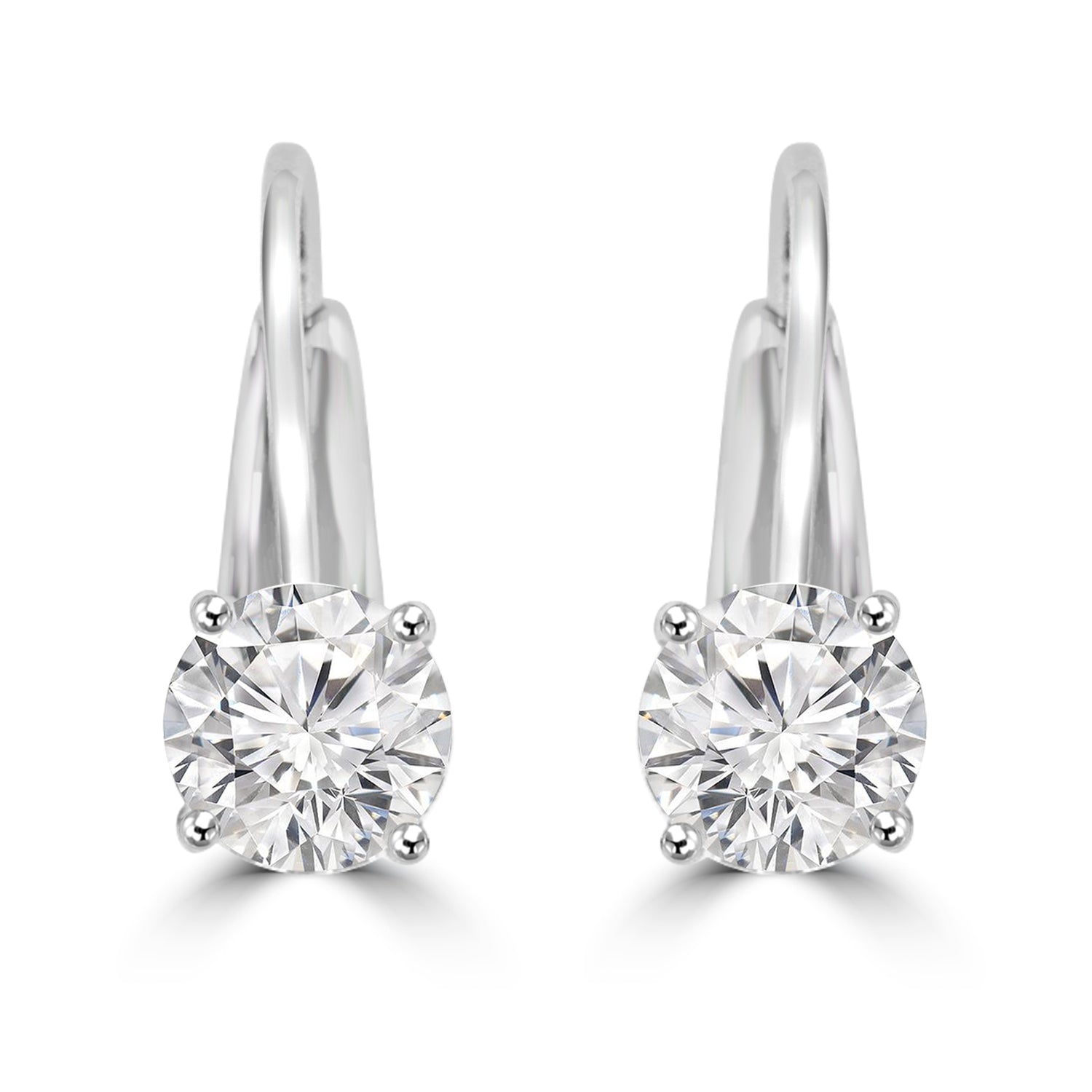 40 Pointer Solitaire Earrings Design Fiona Diamonds