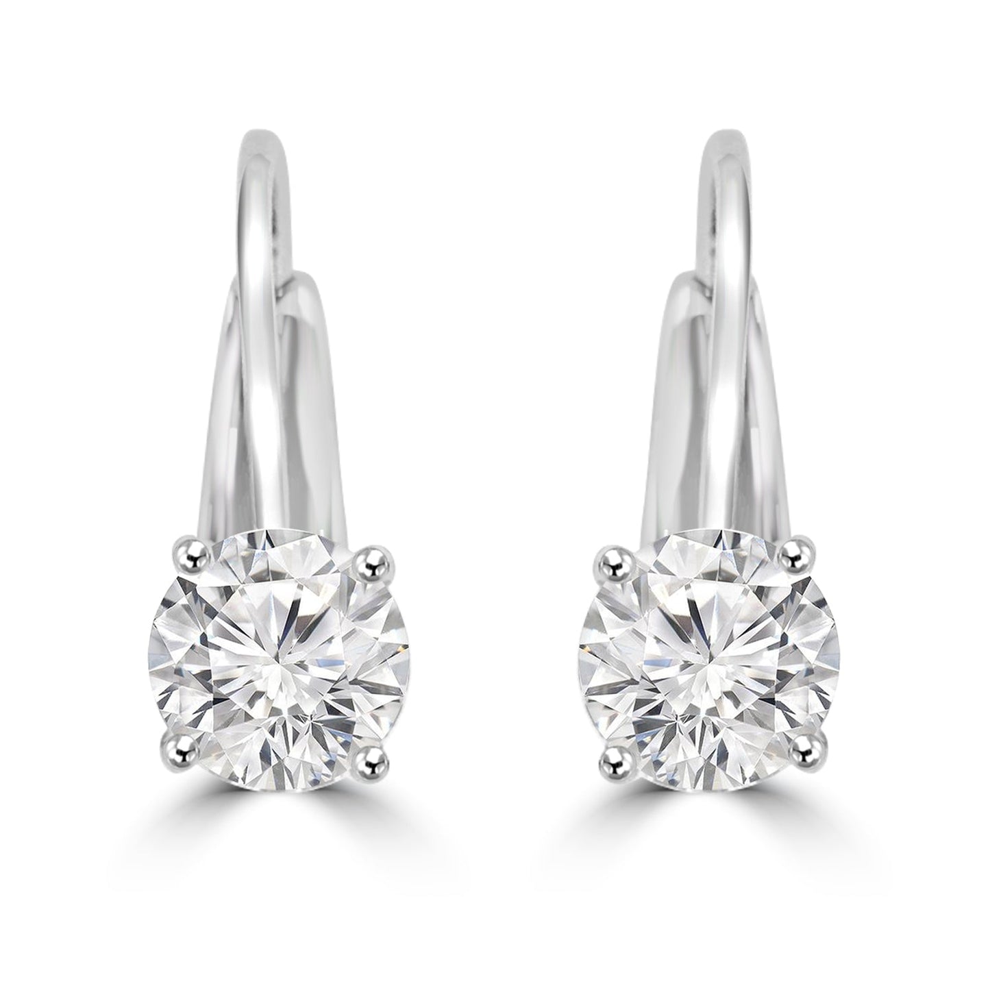 40 Pointer Solitaire Earrings Design Fiona Diamonds