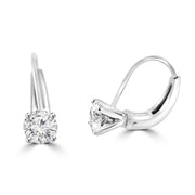 40 Pointer Solitaire Earrings Design Fiona Diamonds