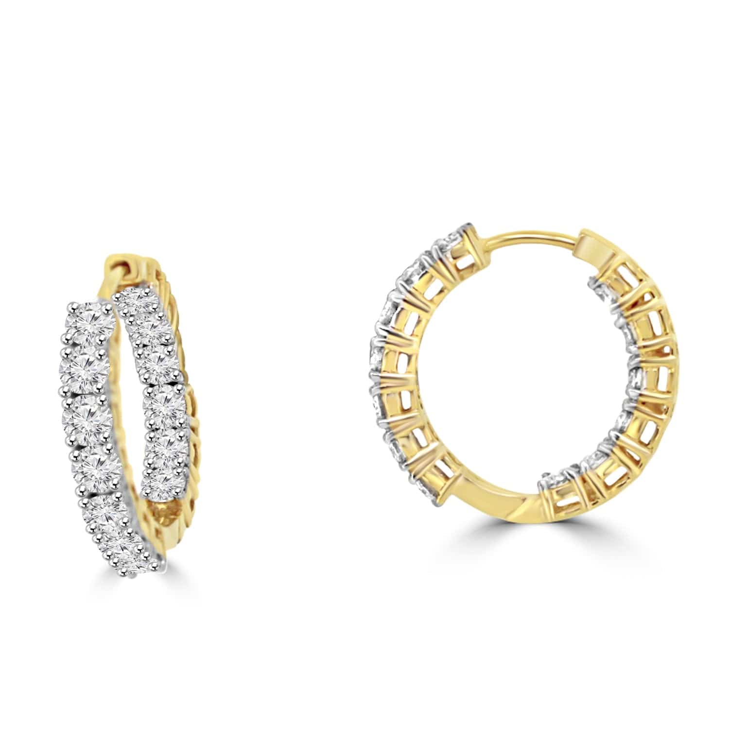 Daily wear earrings design Beaado Lab Grown Diamond Earrings Fiona Diamonds