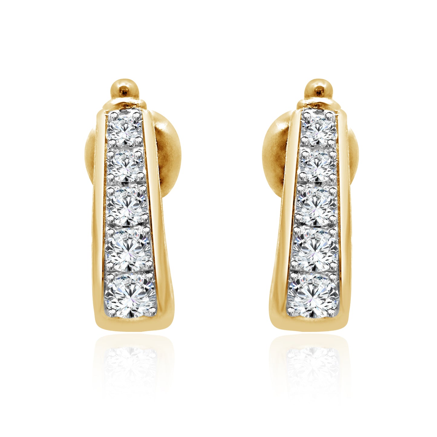 Daily wear earrings design Beaella Lab Grown Diamond Earrings Fiona Diamonds