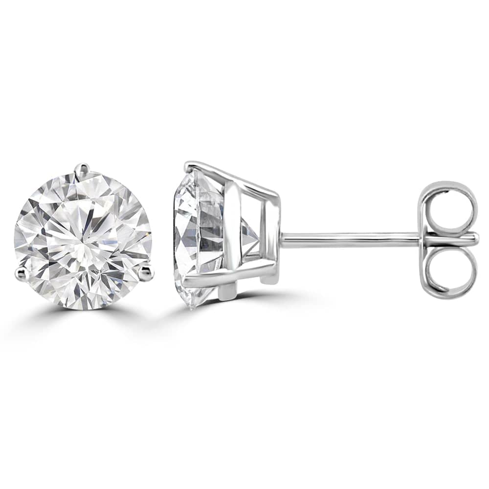 50 Pointer Solitaire Earrings Design Fiona Diamonds