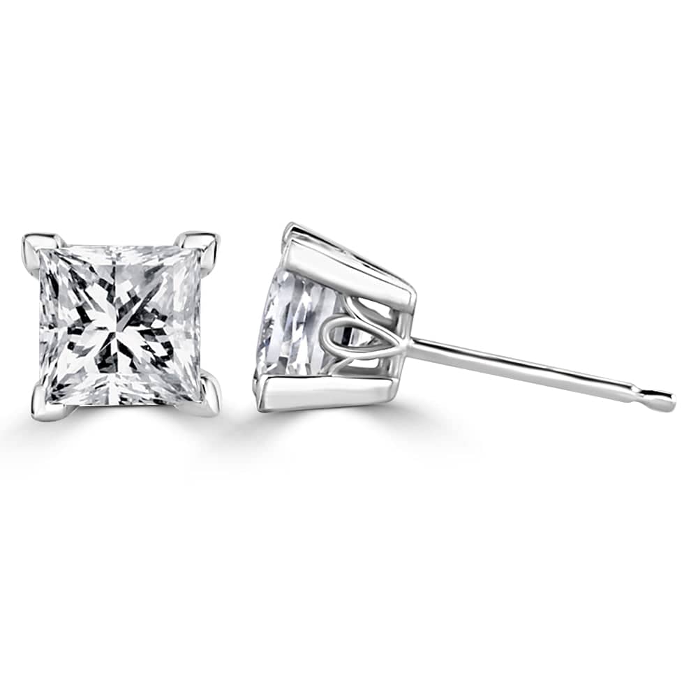 Likhaph 1.5ct Princess Lab Diamond Stud Earrings - Fiona Diamonds - Fiona Diamonds