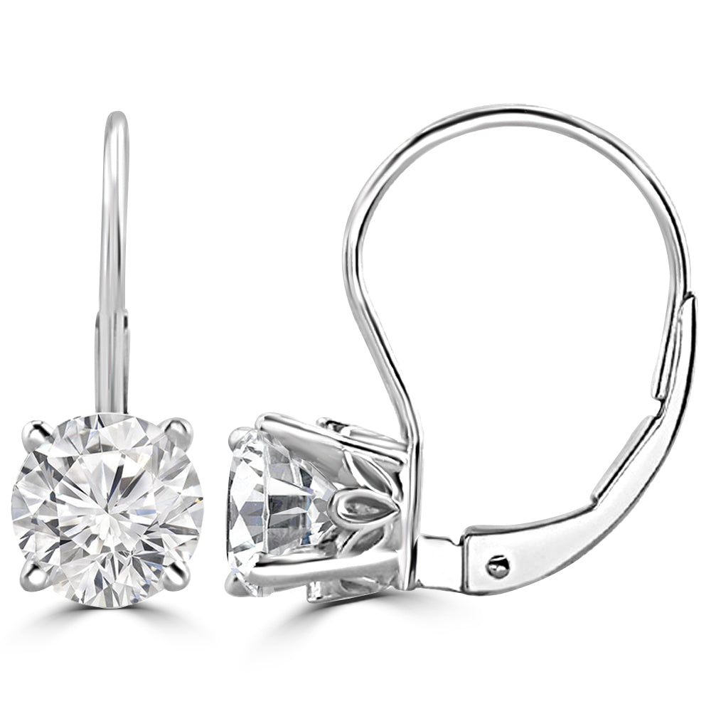 Load image into Gallery viewer, 55 Pointer Solitaire Earrings Design Fiona Diamonds
