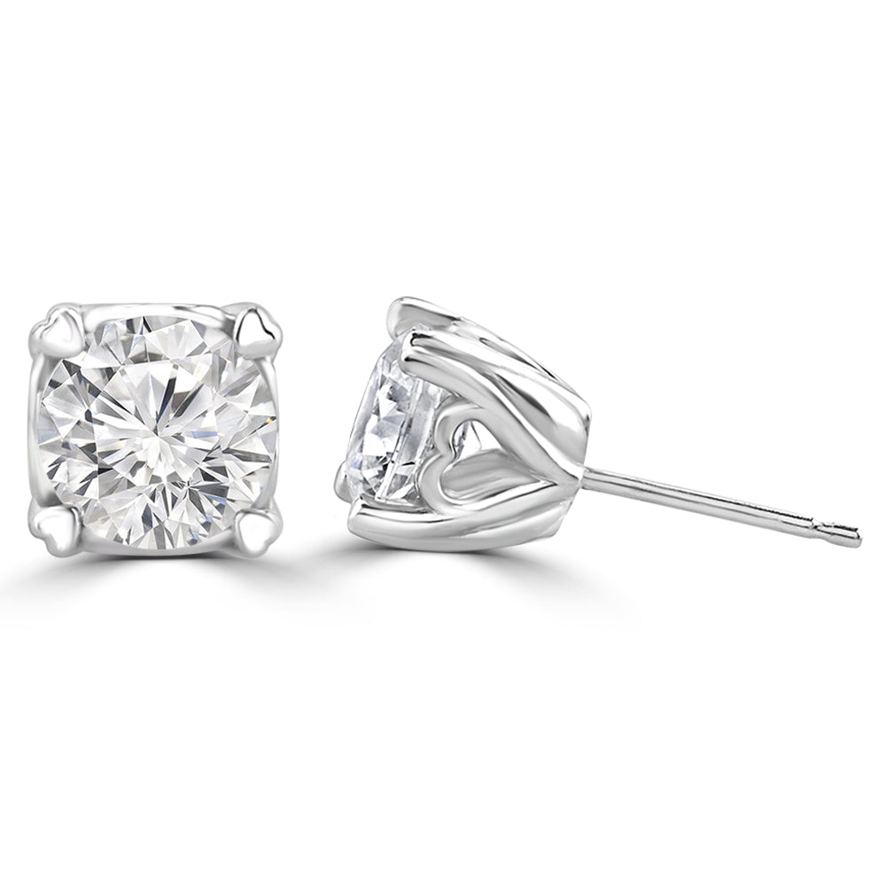 50 pointer round diamond solitaire stud earrings in 18kt white gold by fiona diamonds