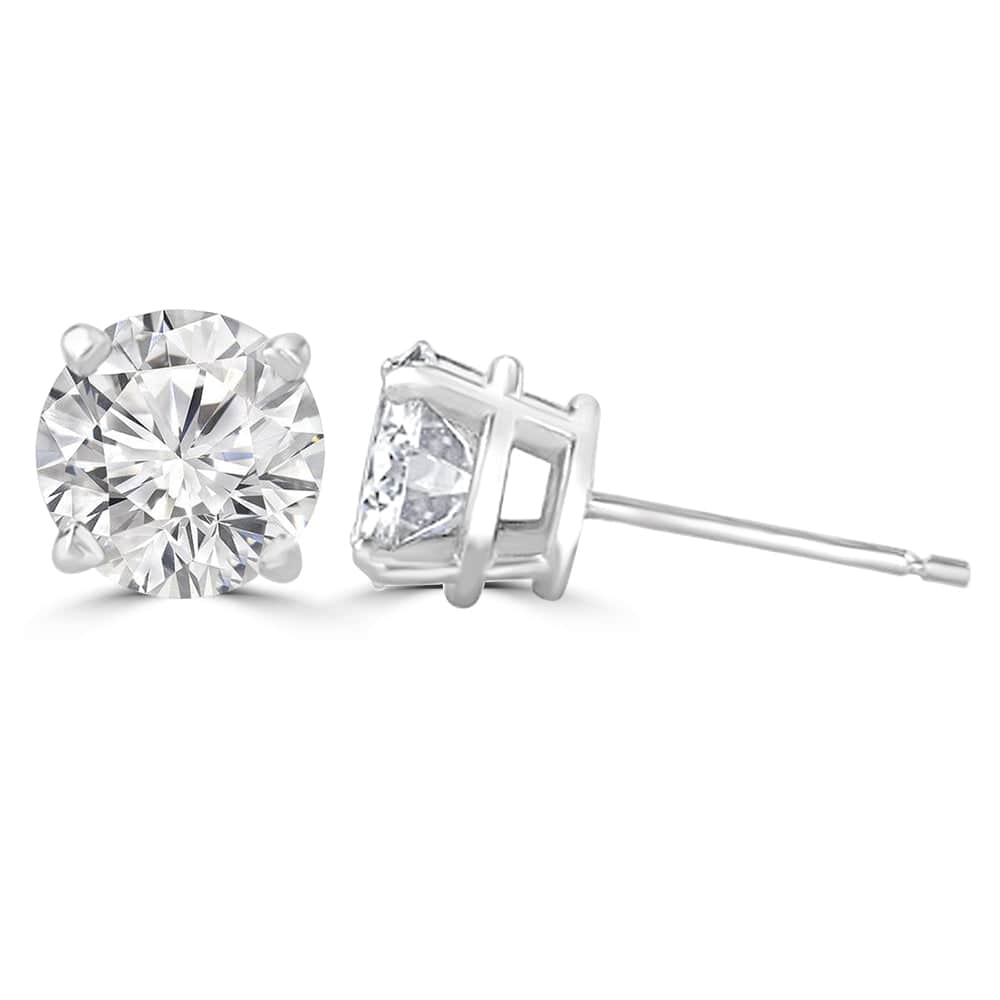 1 Carat Solitaire Earrings Design Fiona Diamonds