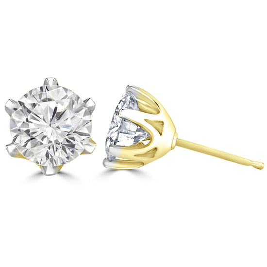 Load image into Gallery viewer, 50 Pointer Solitaire Earrings Design Fiona Diamonds
