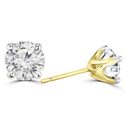 40 Pointer Solitaire Earrings Design Fiona Diamonds