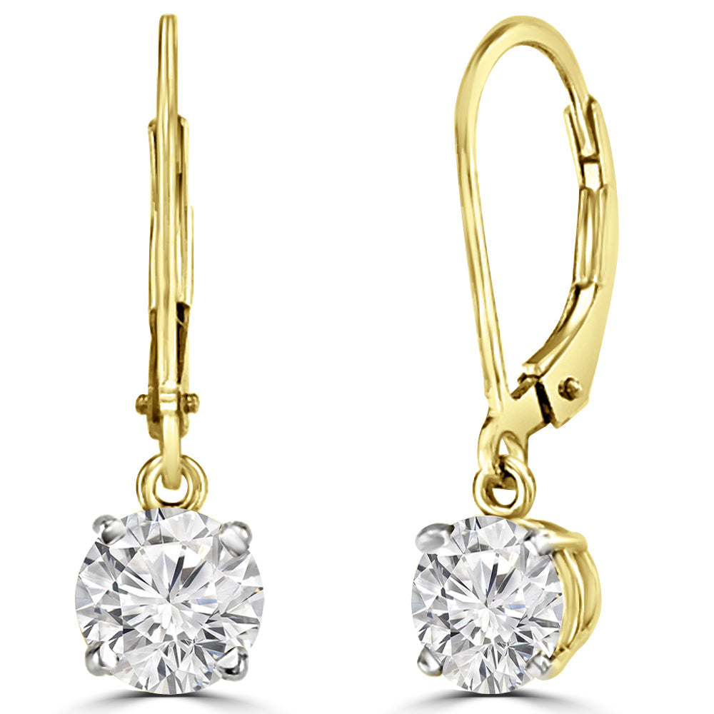 55 Pointer Solitaire Earrings Design Fiona Diamonds