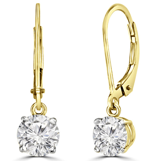 Load image into Gallery viewer, 55 Pointer Solitaire Earrings Design Fiona Diamonds
