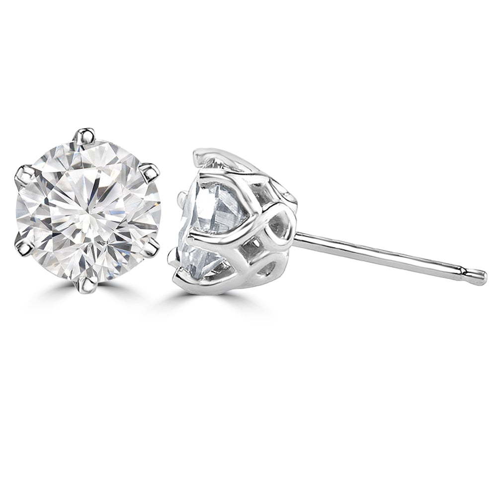 50 Pointer Solitaire Earrings Design Fiona Diamonds