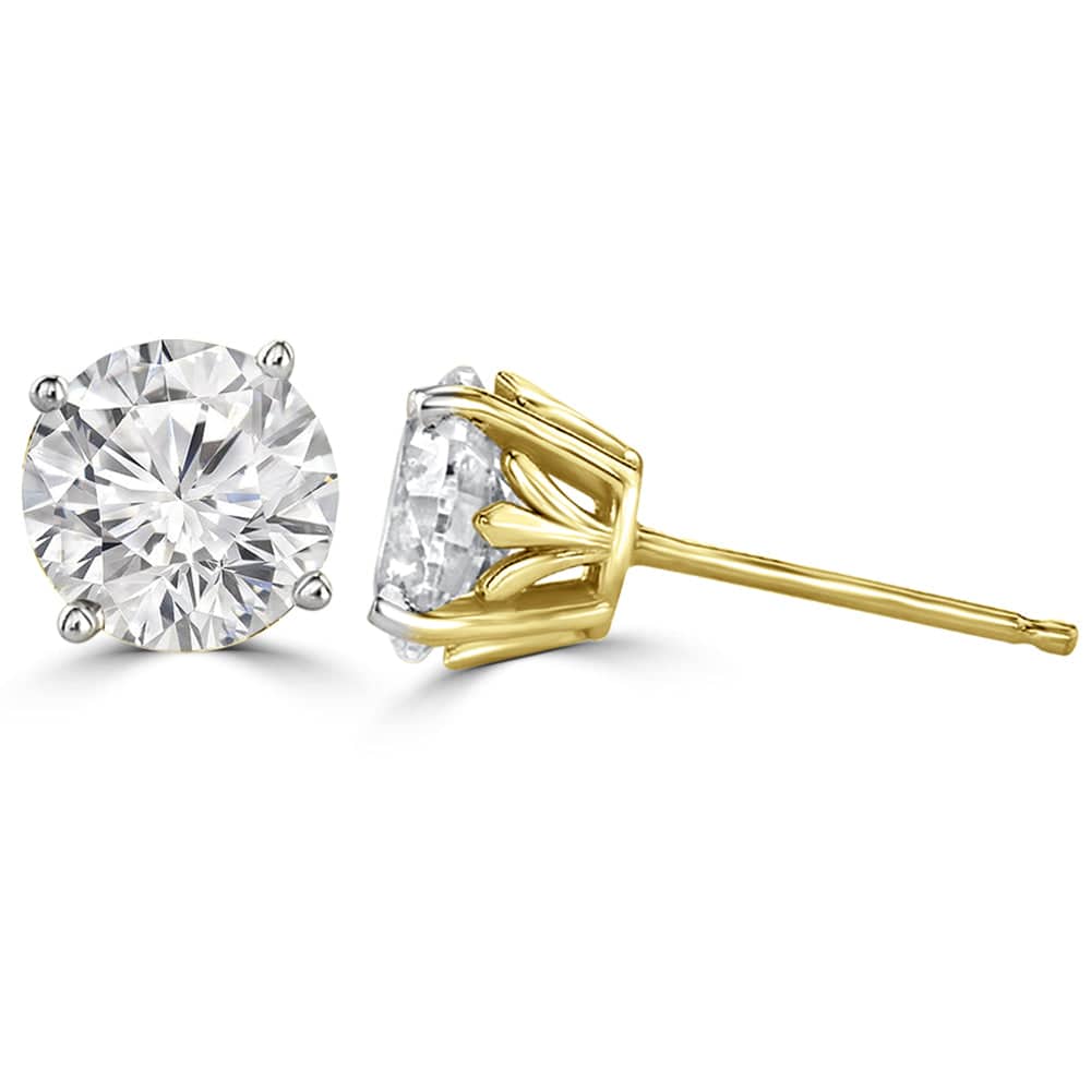 Blooming 2.ct Lab Diamond Stud Earrings - Fiona Diamonds - Fiona Diamonds