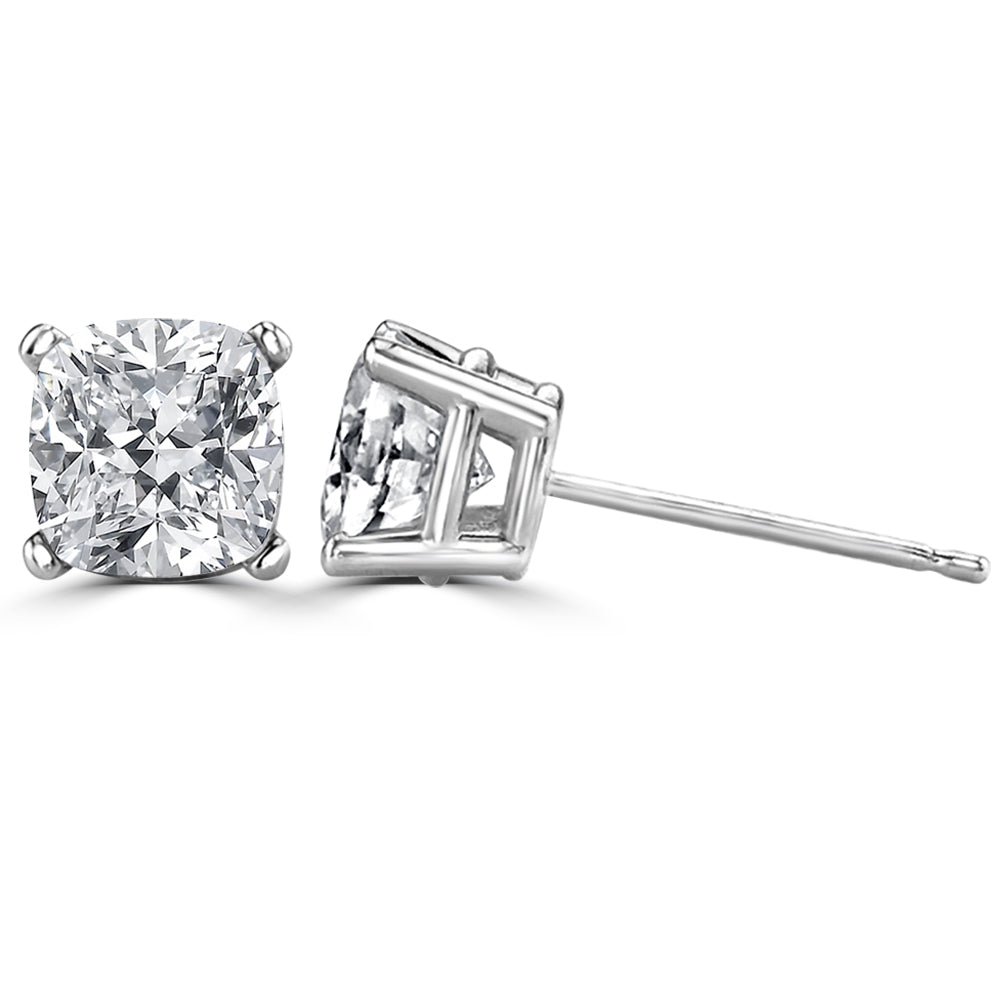 Aura five cushion-cut diamond earrings | De Beers US