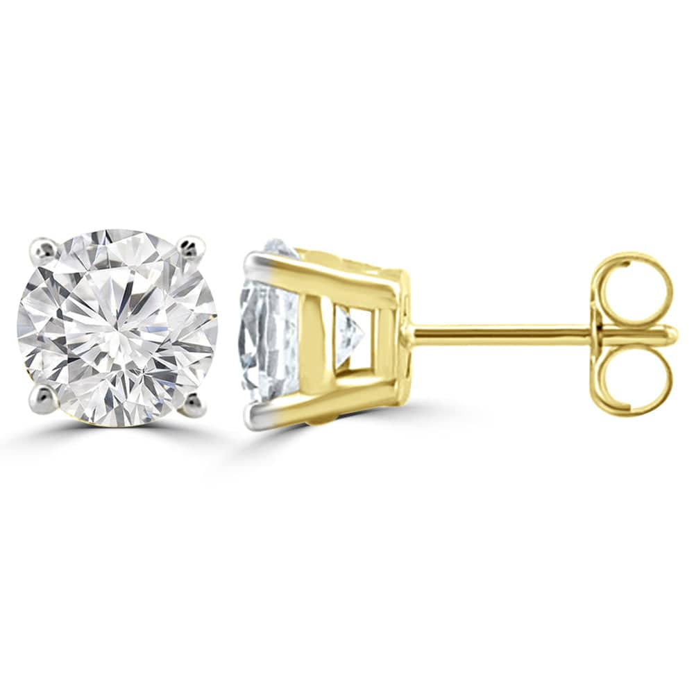 1 Carat Solitaire Earrings Design Fiona Diamonds