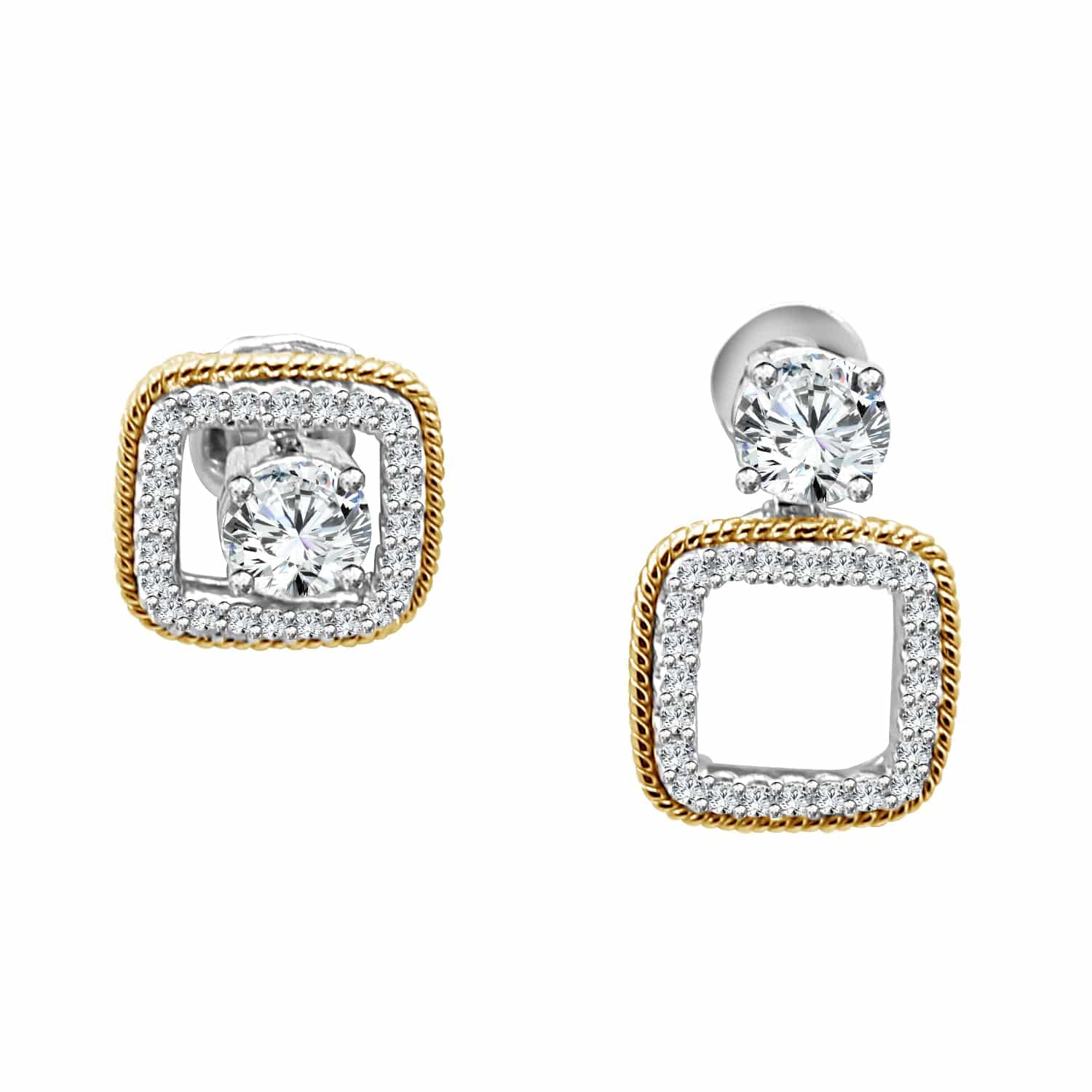 Latest earrings design Beasio Lab Grown Diamond Earrings Fiona Diamonds