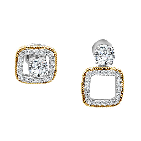 Load image into Gallery viewer, Latest earrings design Beasio Lab Grown Diamond Earrings Fiona Diamonds
