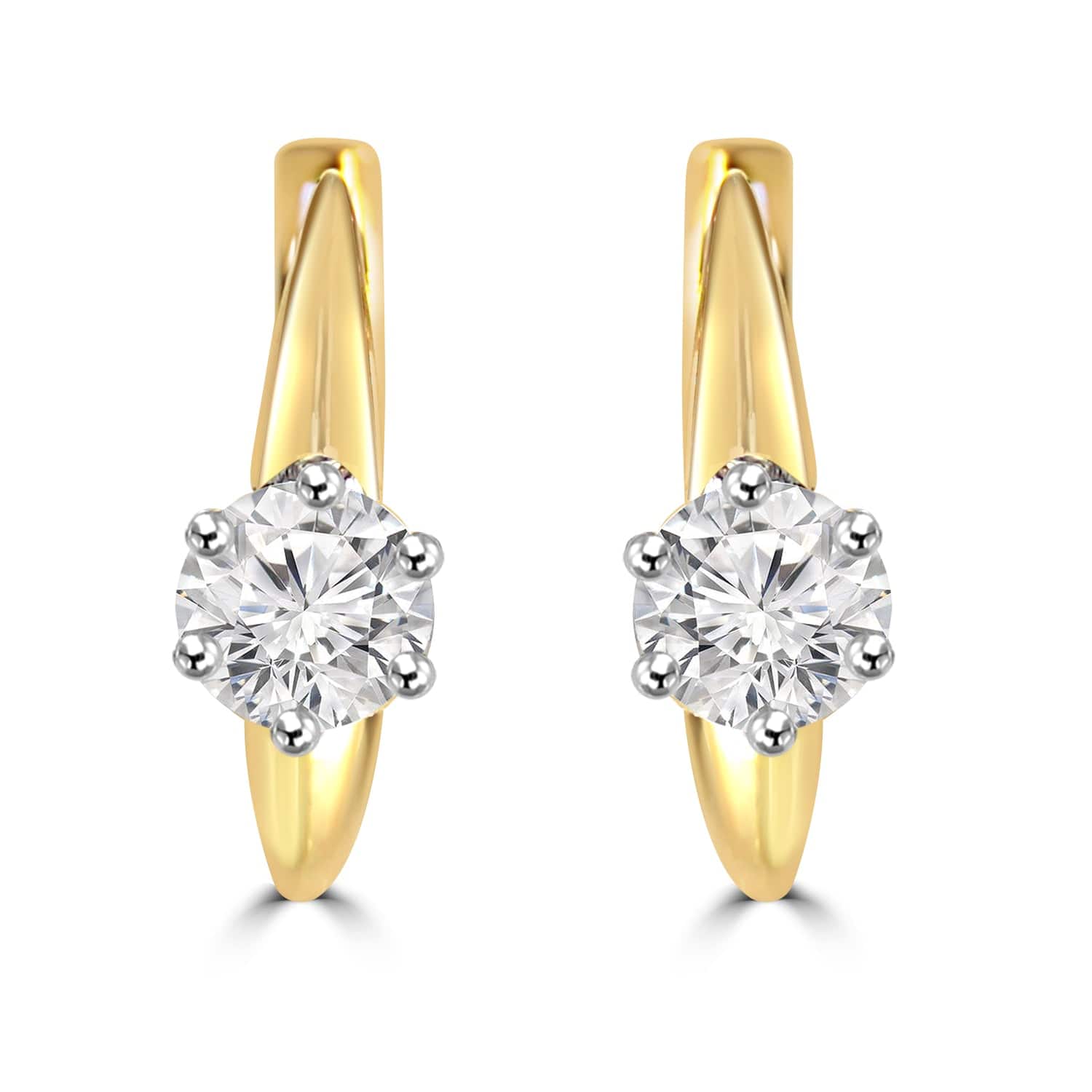 Daily wear earrings design Beazoid Lab Grown Diamond Earrings Fiona Diamonds