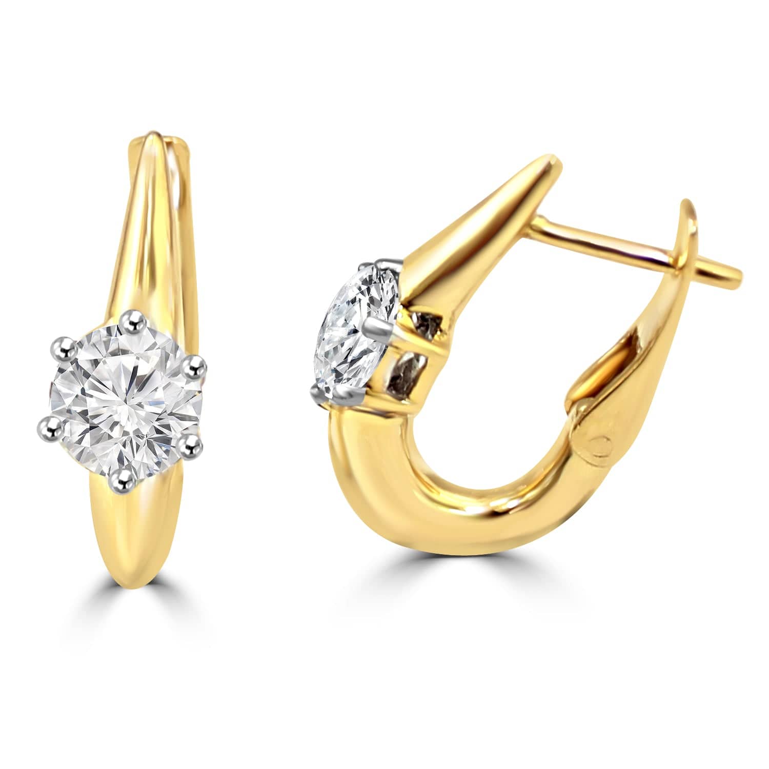 Daily wear earrings design Beazoid Lab Grown Diamond Earrings Fiona Diamonds