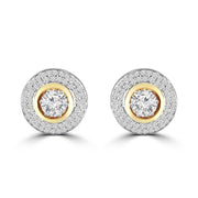 Round shape earrings design Beaooze Lab Grown Diamond Earrings Fiona Diamonds