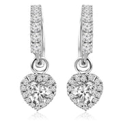 Heart shape earrings design Beaable Lab Grown Diamond Earrings Fiona Diamonds