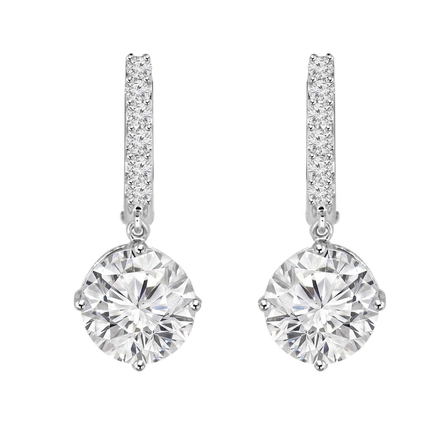 Party wear earrings design Beaya Lab Grown Diamond Earrings Fiona Diamonds