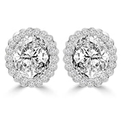 Round shape earrings design Beazen Lab Grown Diamond Earrings Fiona Diamonds