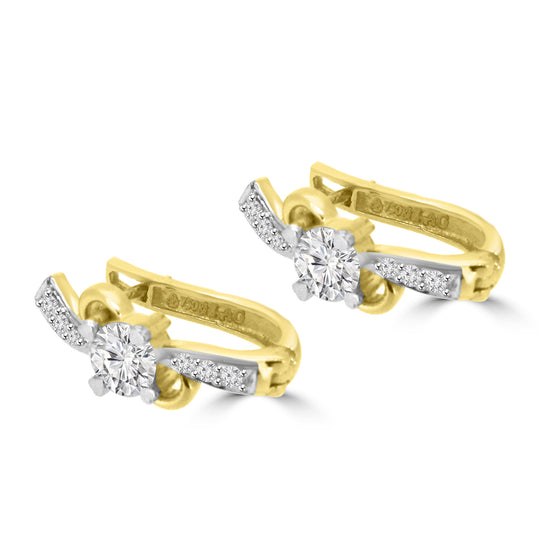 Latest earrings design Bealia Lab Grown Diamond Earrings Fiona Diamonds