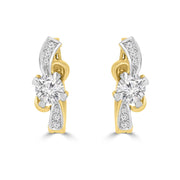 Latest earrings design Bealia Lab Grown Diamond Earrings Fiona Diamonds