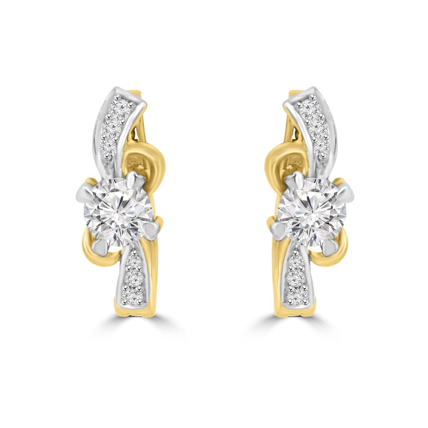 Latest earrings design Bealia Lab Grown Diamond Earrings Fiona Diamonds