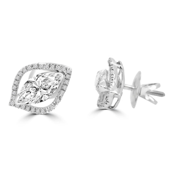 Load image into Gallery viewer, Fancy earrings design Beavio Lab Grown Diamond Earrings Fiona Diamonds
