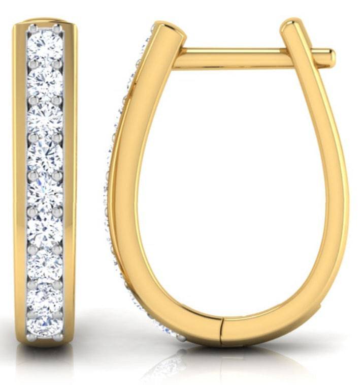 Daily wear earrings design Beanest Lab Grown Diamond Earrings Fiona Diamonds