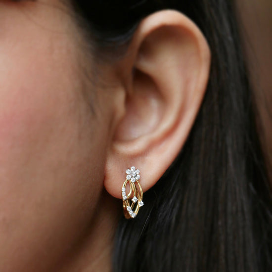 Lupine Lab Grown Diamond Earring - Fiona Diamonds - Fiona Diamonds