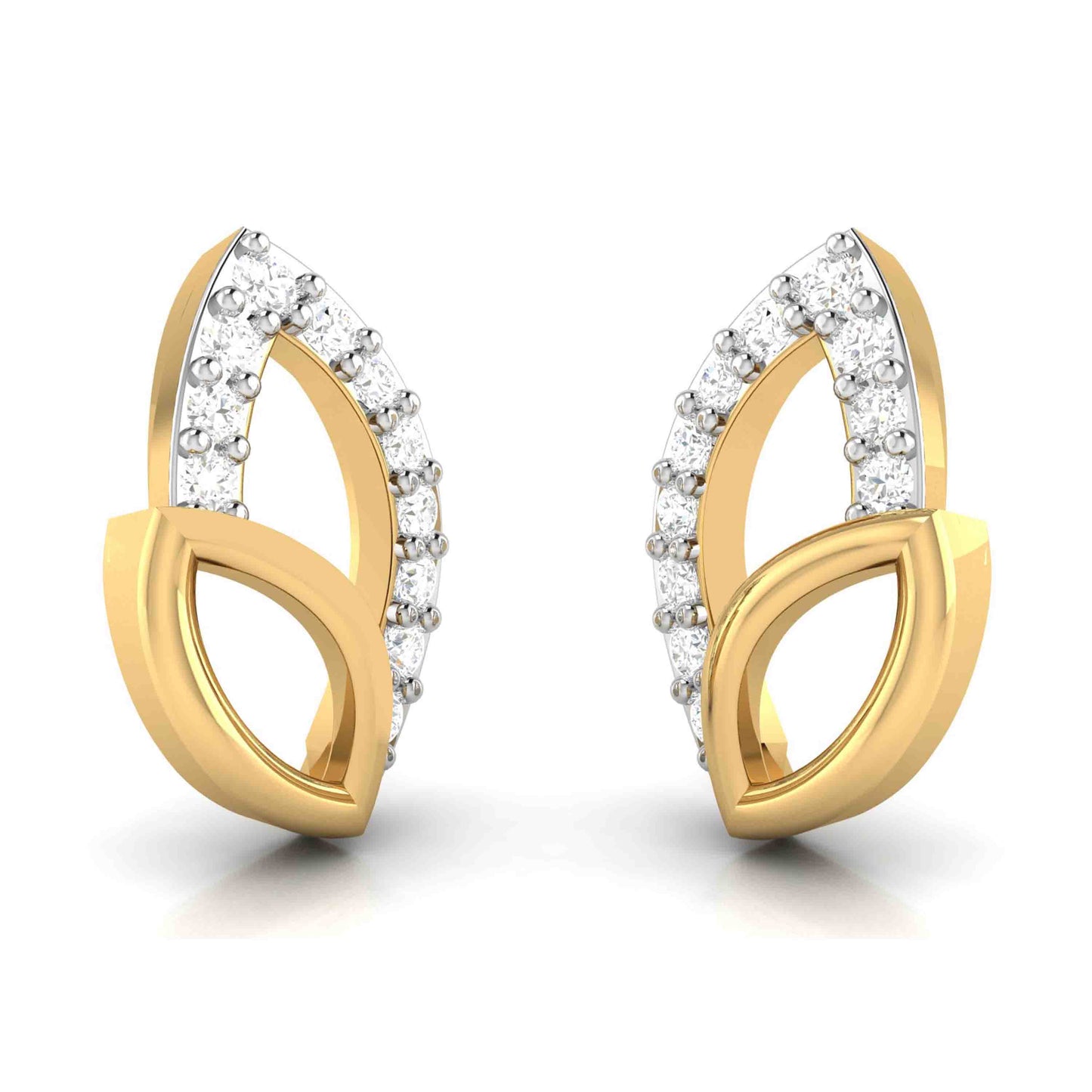 Small earrings design Deteriorate Lab Grown Diamond Earrings Fiona Diamonds
