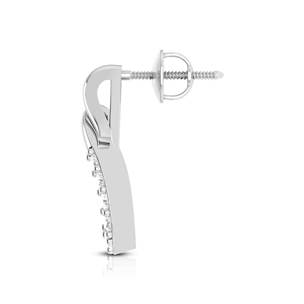 Designer earrings collection Distorted Lab Grown Diamond Earrings Fiona Diamonds