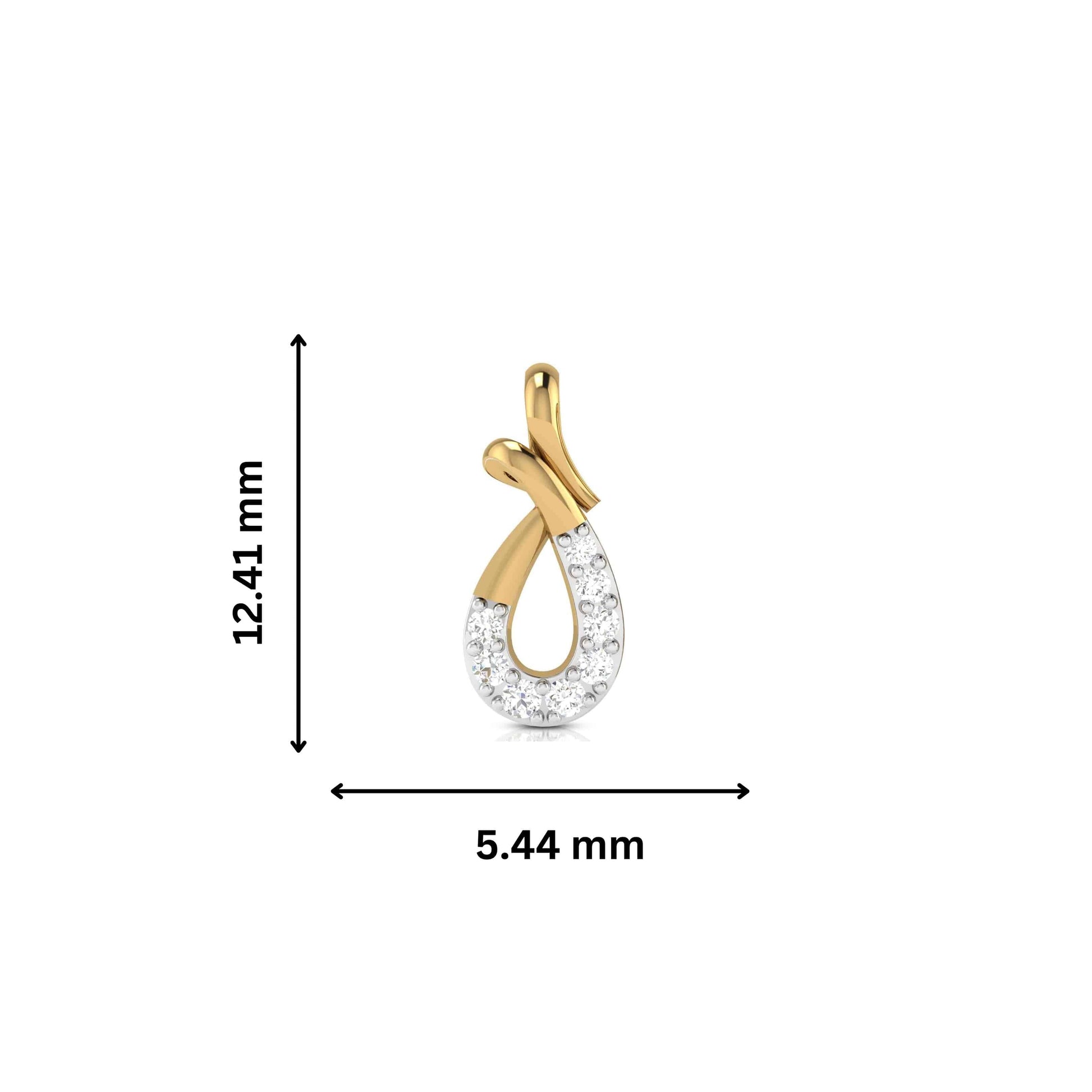Designer earrings collection Distorted Lab Grown Diamond Earrings Fiona Diamonds