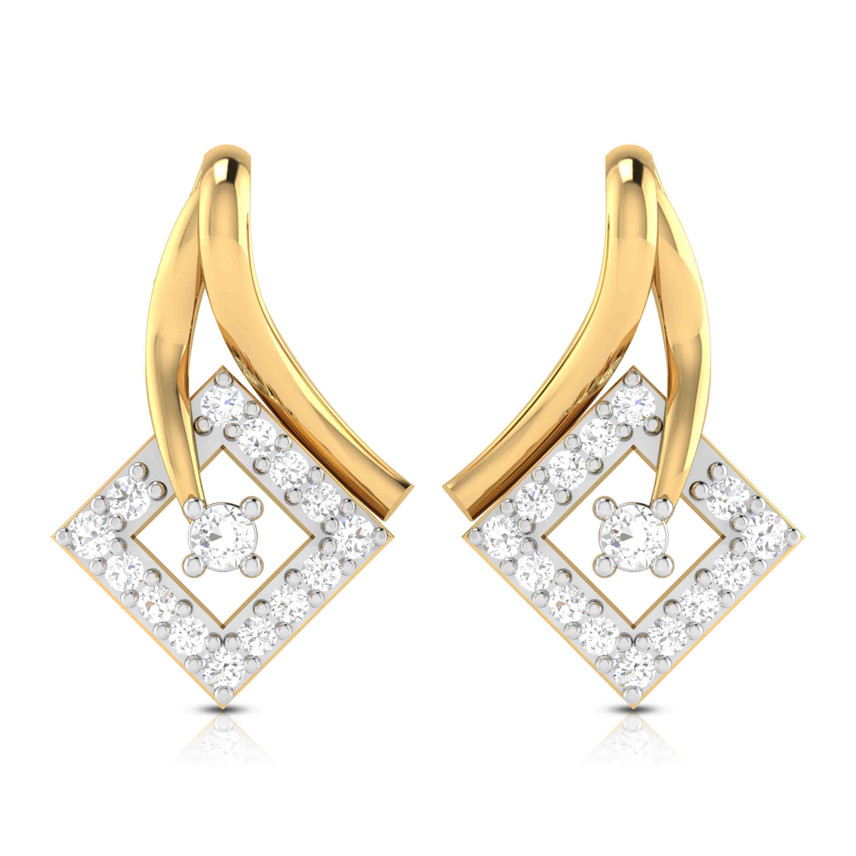 Designer earrings collection Peering Lab Grown Diamond Earrings Fiona Diamonds