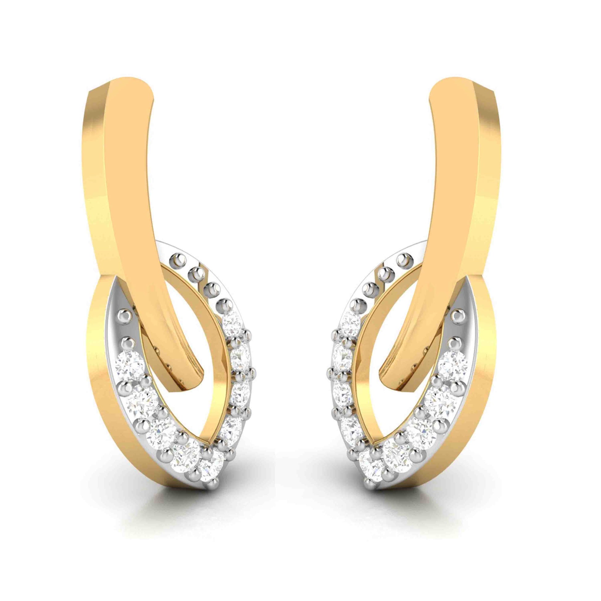 Latest earrings design Sprightly Lab Grown Diamond Earrings Fiona Diamonds