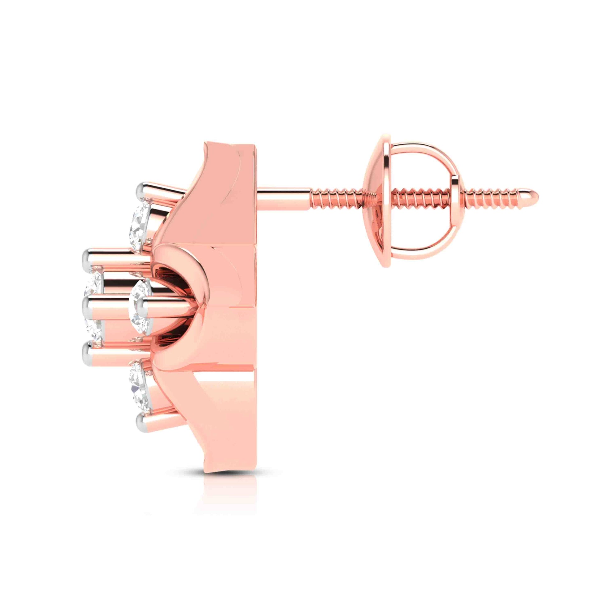 Earrings flower design Paris Lab Grown Diamond Earrings Fiona Diamonds