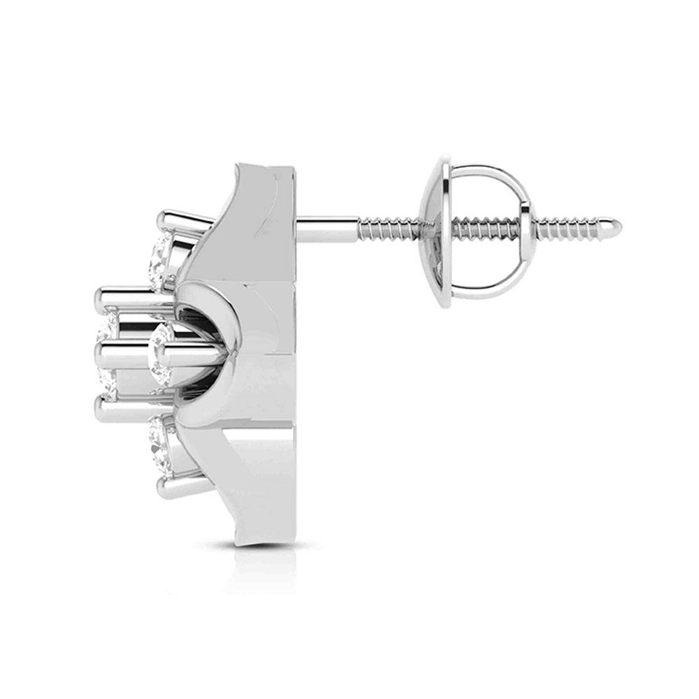 Earrings flower design Paris Lab Grown Diamond Earrings Fiona Diamonds