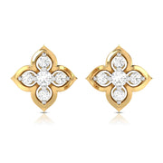 Earrings flower design Paris Lab Grown Diamond Earrings Fiona Diamonds