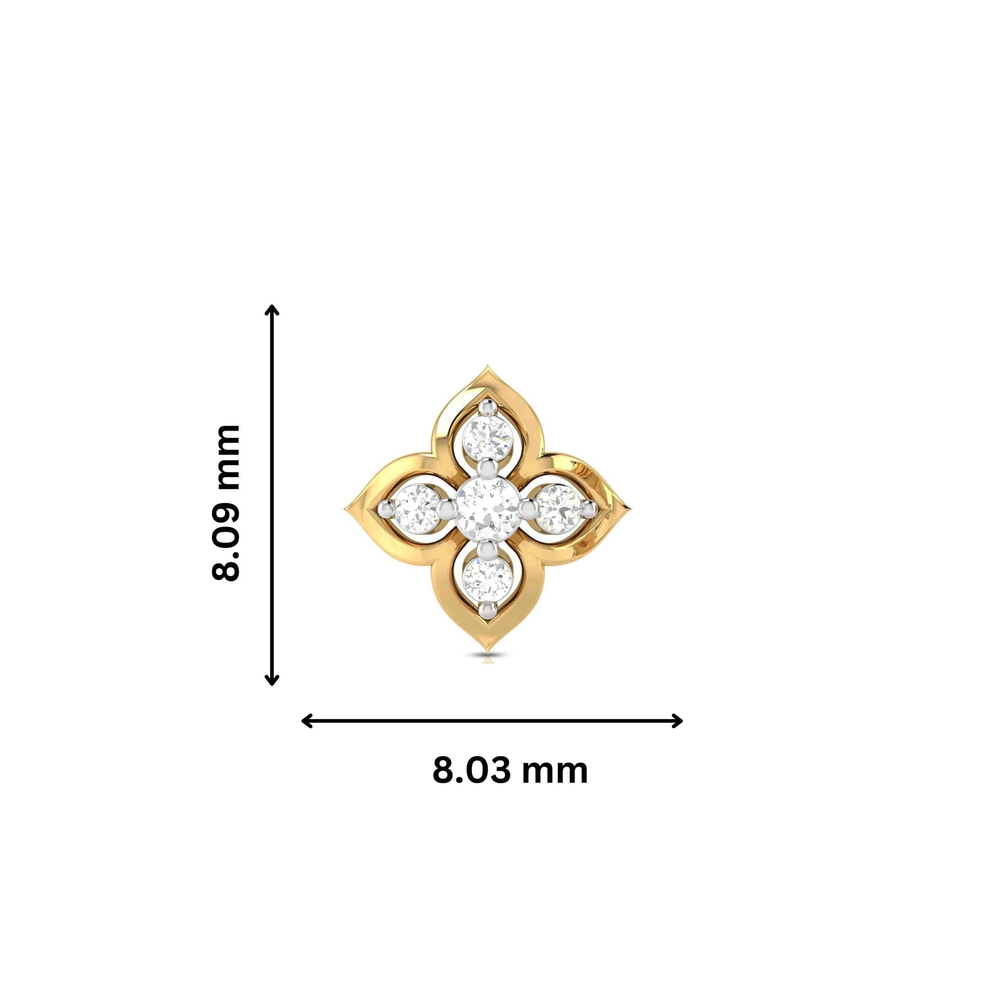 Earrings flower design Paris Lab Grown Diamond Earrings Fiona Diamonds