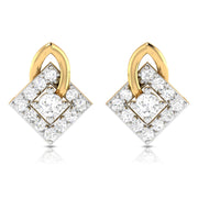 Fancy earrings design Diagonal Lab Grown Diamond Earrings Fiona Diamonds