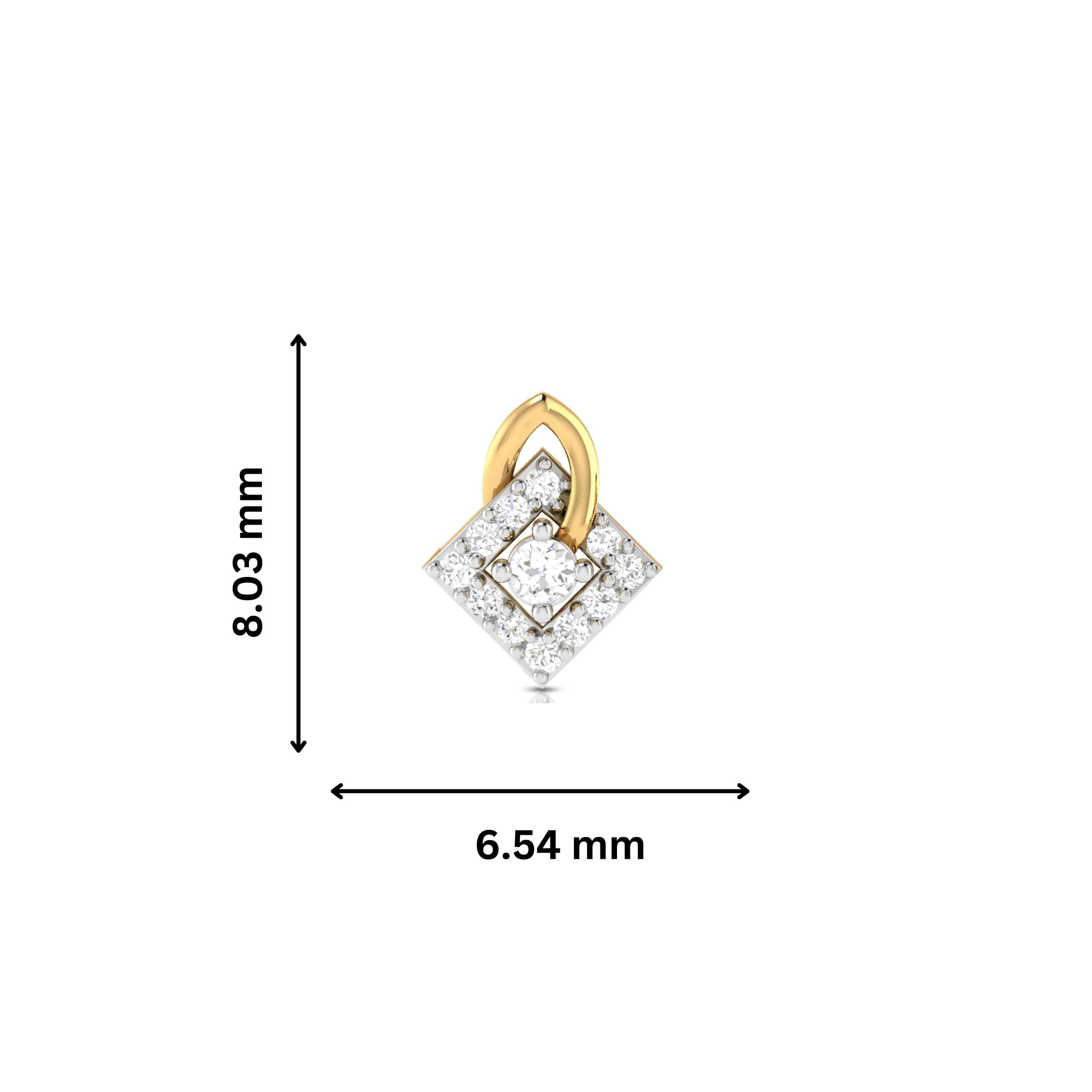 Fancy earrings design Diagonal Lab Grown Diamond Earrings Fiona Diamonds