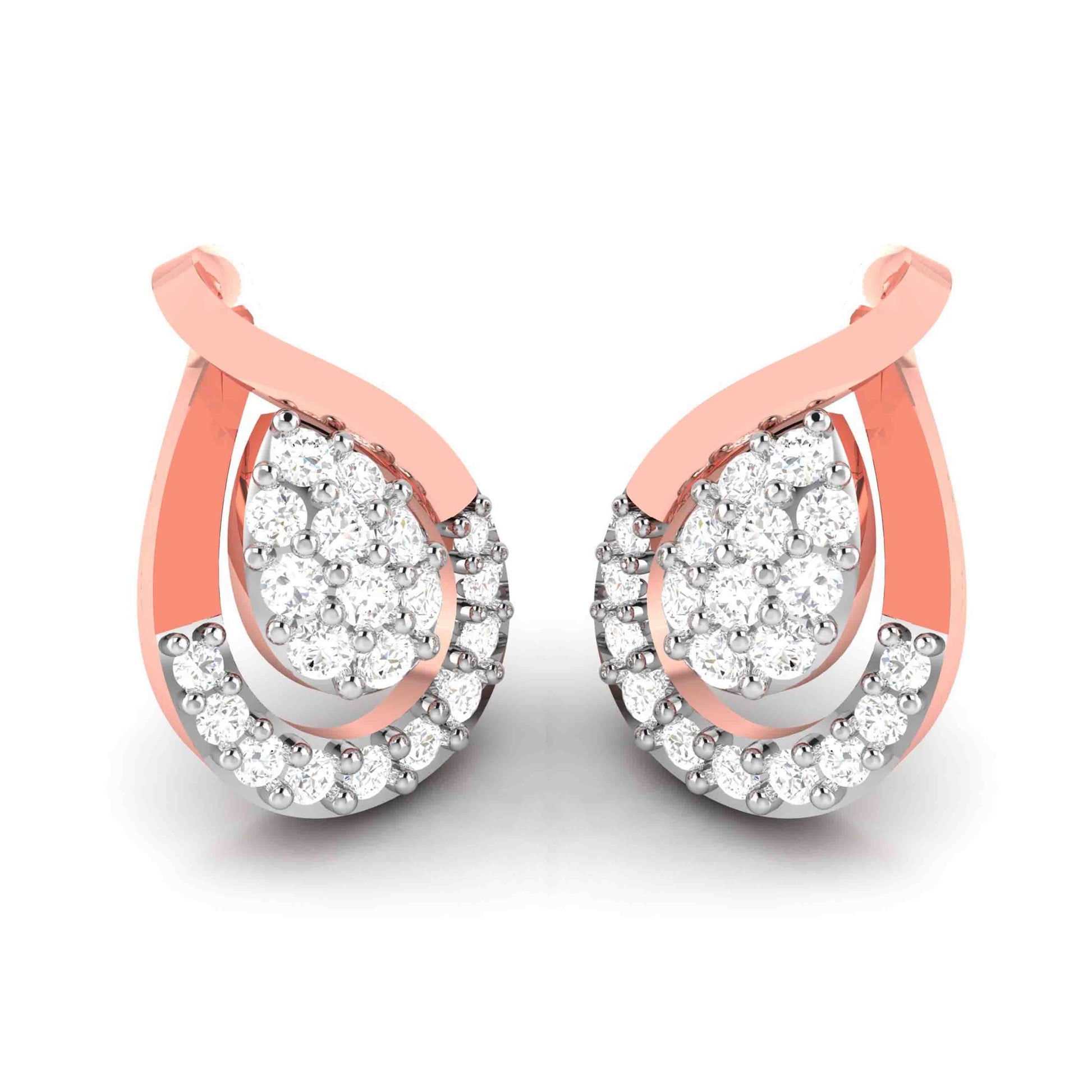 Party wear earrings design Submerge Lab Grown Diamond Earrings Fiona Diamonds