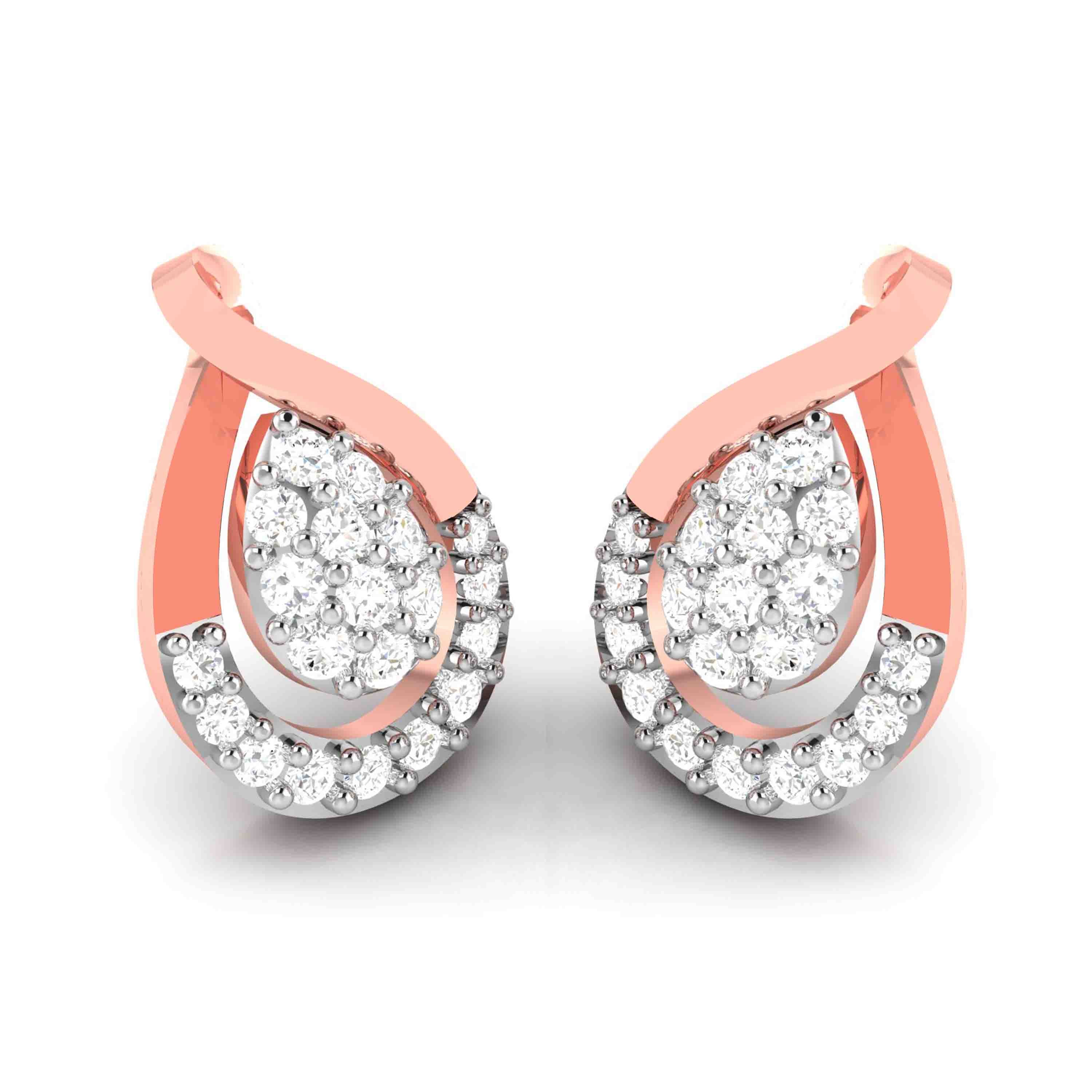 Party wear earrings design Submerge Lab Grown Diamond Earrings Fiona Diamonds